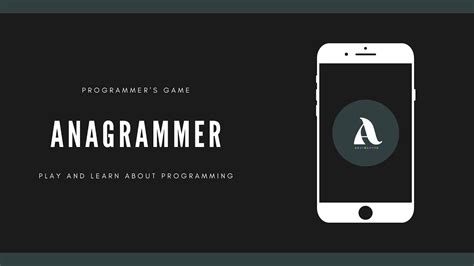 Anagrammer Demo App (mobile application) - YouTube