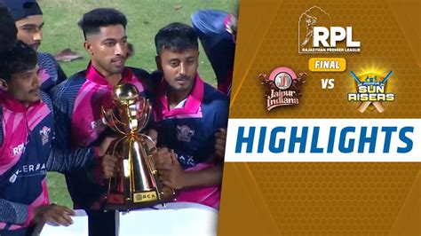 Watch Highlights - Final - Jaipur Indians Vs Jodhpur Sunrisers Video Online(HD) On JioCinema