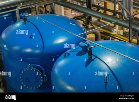 Equipment for production of beer in factory shops Stock Photo - Alamy