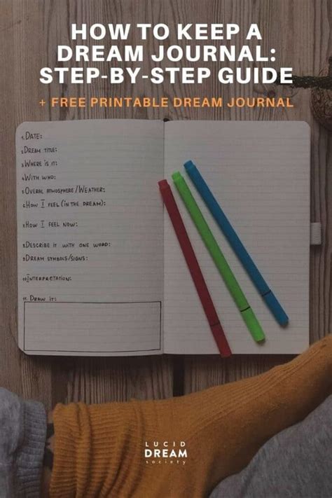 How To Keep a Dream Journal & Free Template - Lucid Dream Society