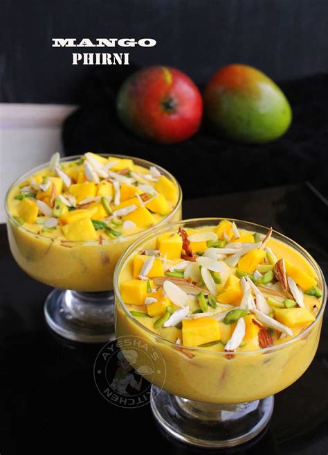 MANGO DESSERT RECIPES - MANGO PHIRNI / AAM KI PHIRNI