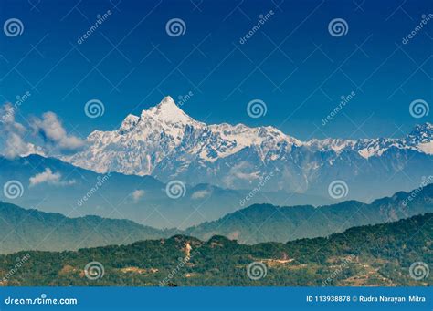 Kanchenjunga Mountain Range , Himalayan Mountain In Backdrop, Sikkim Royalty-Free Stock Photo ...