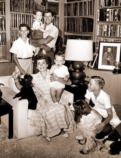 Jerry Lewis and his wife, Patti with their four sons at their home in Bel-Air (1950s) : r ...