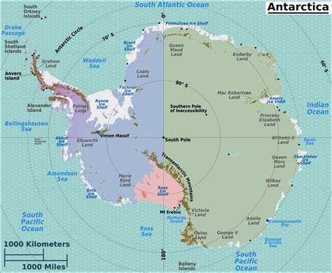 Printable Map Of Antarctica - Printable Maps