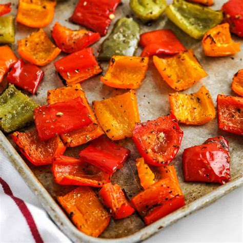 Perfectly Roasted Peppers Recipe (Ready in under 30 min!) - Easy Low Carb