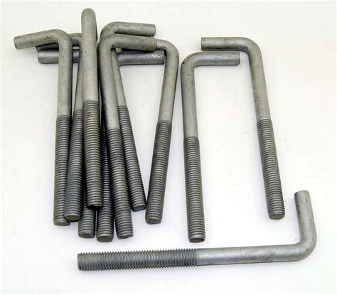 Concrete Bent Anchor Bolts 3/4-10 x 12" Hot Galvanized 5 Fasteners & Hardware Business & Industrial