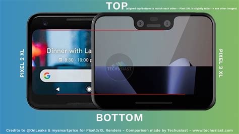 Part 3 - Pixel 3 XL and Pixel 3 Renders compared against 2018 flagships (Size Comparison ...