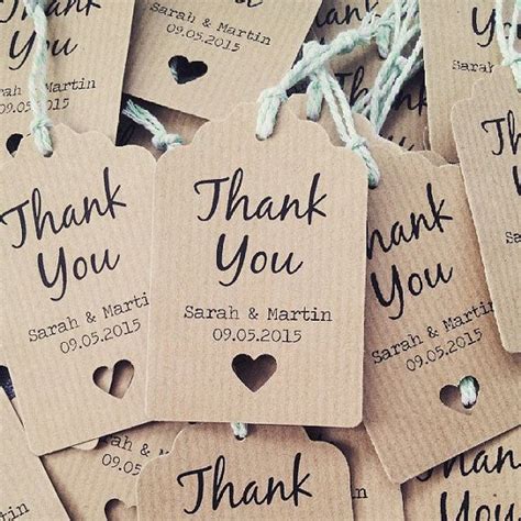 Rustic, Boho, Simple, Thank You Wedding Tag, Wedding Favour Tags, Wedding Decor, Wedding Favor ...