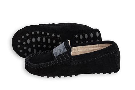 Boys black suede loafers – Children’s boat shoes