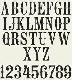 Old Western Font Numbers