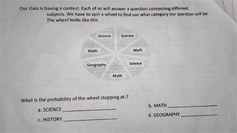 Solved: Our class is having a contest. Each of us will answer a question concerming different ...