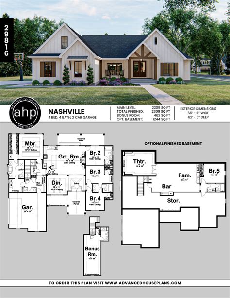 House Plans One Story, New House Plans, Modern House Plans, Dream House ...