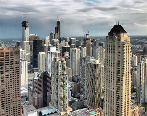 Chicago Skyline - a distant rain | rain sweeps across the ho… | Flickr