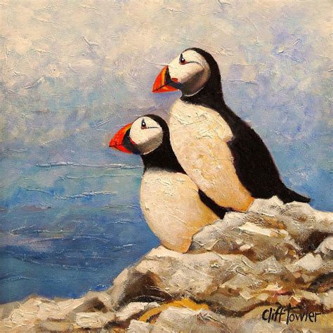 Puffins 2220 | Art, Framed art prints, Canvas giclee