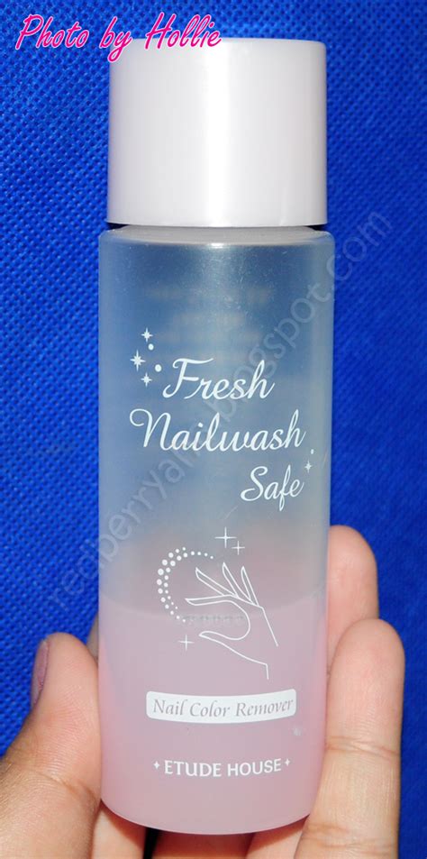Random Beauty by Hollie: Etude House Fresh Nailwash Safe VS The Face Shop Lovely ME:EX Nail ...