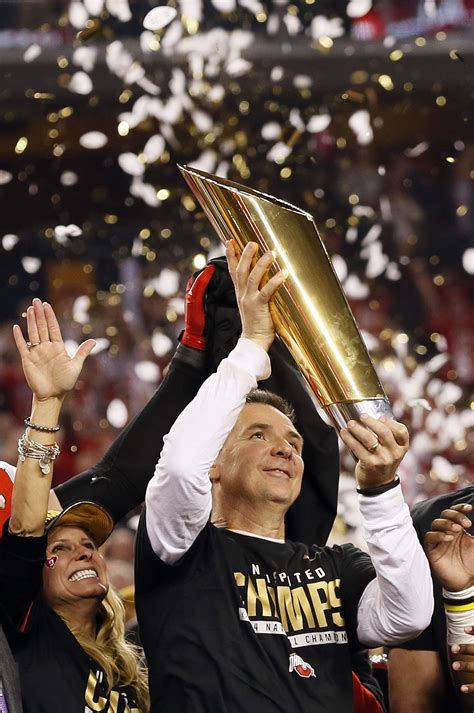 urban meyer championship trophy | Ohio state football, Ohio state, Ohio state buckeyes