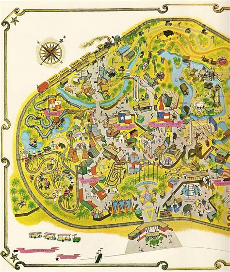 A Journey Through Time: Exploring The Map Of Six Flags Over Texas - Map ...