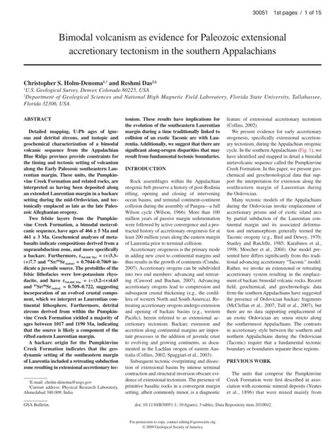 (PDF) Bimodal volcanism as evidence for Paleozoic extensional ...