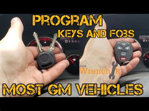 Program keys and key fobs on most GM cars - YouTube