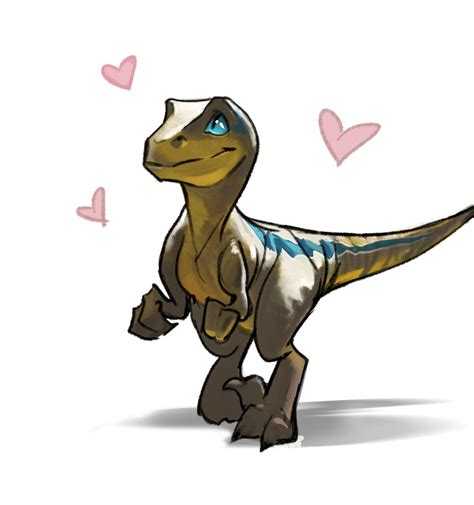 Raptor Cute Dinosaur Drawing