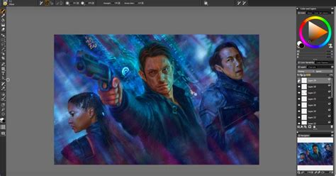 Making of Altered Carbon Fan Art By Isis Sousa