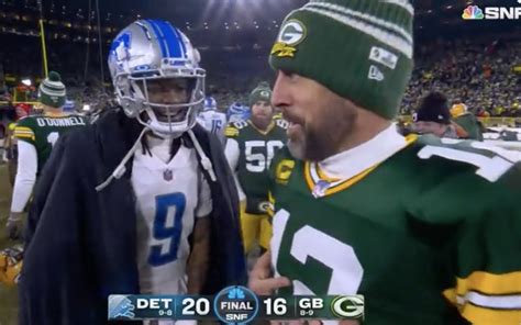 Aaron Rodgers stirs retirement speculation with postgame moment cau...