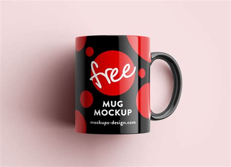 Free Mug Mockup PSD Set with 4 Different Angles - Good Mockups