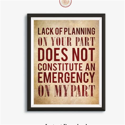 Lack of Planning - Etsy