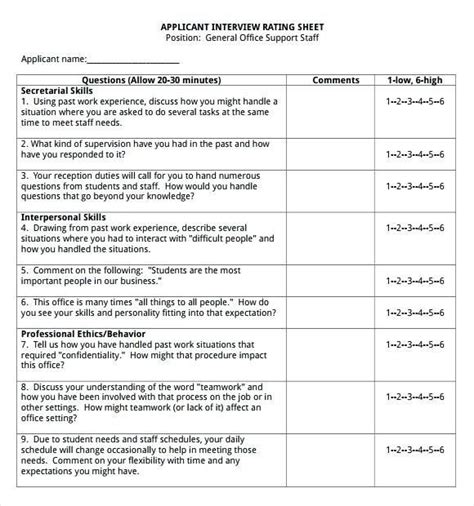 Interview checklist | Thing 1