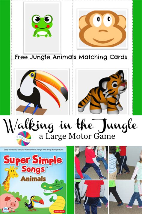 Walkin' In the Jungle Gross Motor and Sequencing for Preschool! • The ...