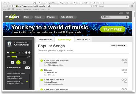 How to record music from Kazaa on Mac OS with Kazaa Music Recorder