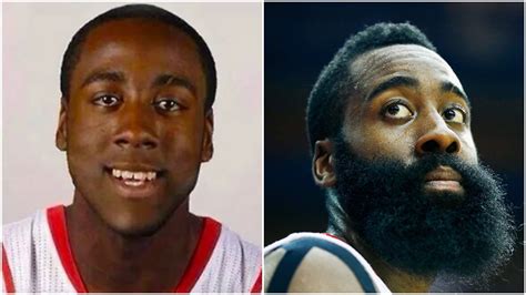 Since when has NBA star James Harden been sporting his beard?