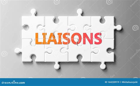 Liaisons Complex Like a Puzzle - Pictured As Word Liaisons on a Puzzle Pieces To Show that ...