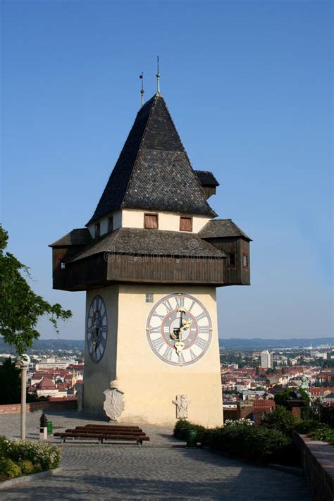 Clock-Tower Graz stock image. Image of tower, famous, european - 479087