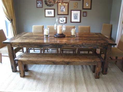 Country Style Kitchen Table With Bench – Kitchen Info