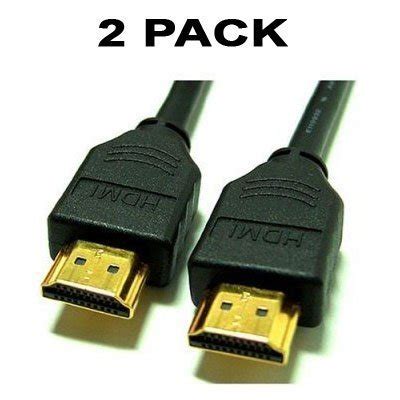 Two-Pack of Premium 6 Foot HDMI Cable for your Dishnetwork TURBO HD ...