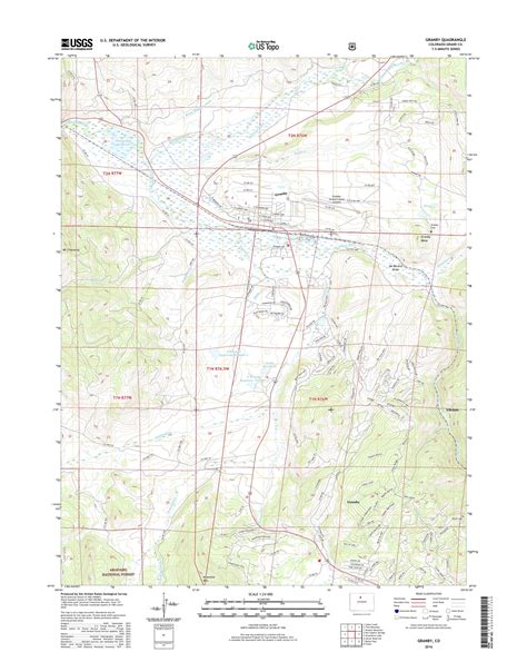 MyTopo Granby, Colorado USGS Quad Topo Map