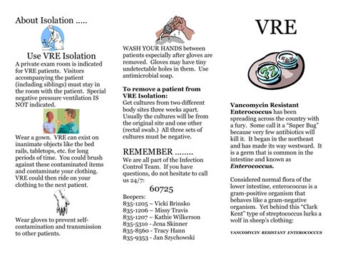 Outpatient Staff VRE Brochure