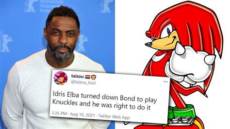 Idris Elba as Knuckles | Know Your Meme