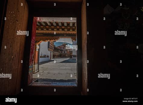 Inside Paro Dzong of Bhutan Stock Photo - Alamy