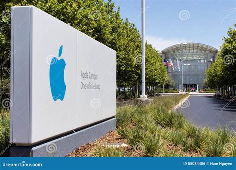 Apple Campus One Infinite Loop Sign Editorial Image | CartoonDealer.com #21984656