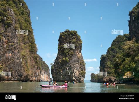 Adventures in Phang Nga Bay Kayaking Stock Photo - Alamy