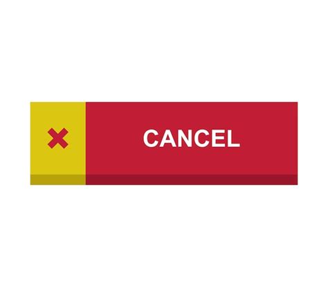 Premium Vector | Cancel button