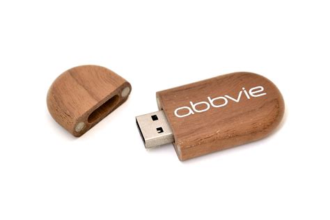 Oval Wooden USB Key - WU2 - USB Canada