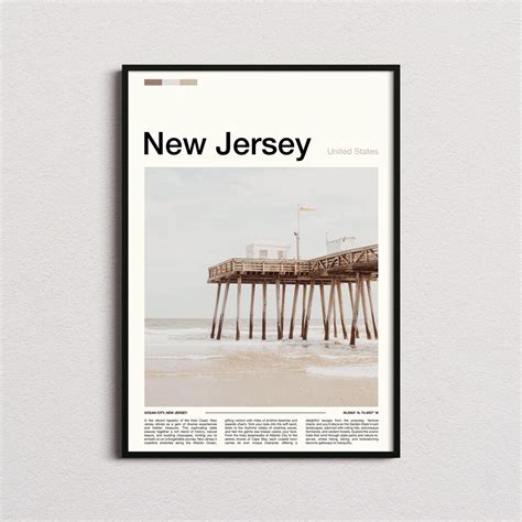 New Jersey Print, New Jersey Poster, New Jersey Wall Art, New Jersey Art Print, New Jersey Photo ...