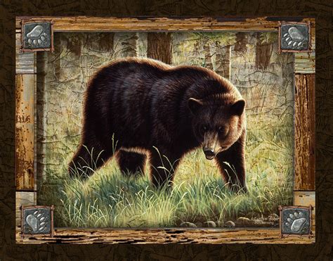 Deco Black Bear Painting by JQ Licensing