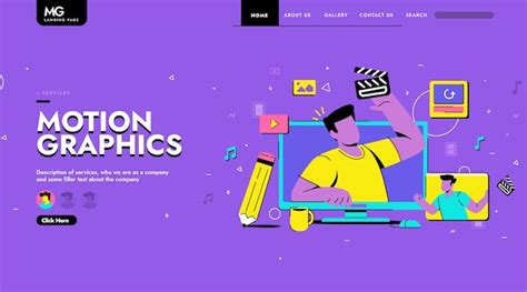 Free Vector | Organic flat motiongraphics landing page