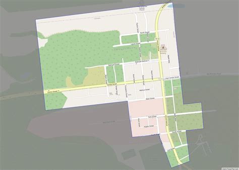 Map of Centralia borough, Pennsylvania