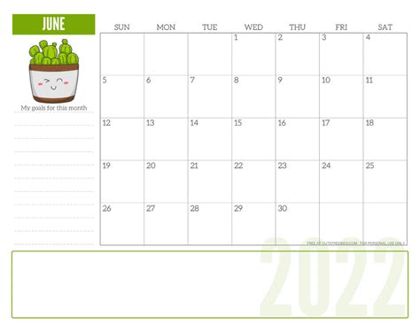 2024 Cute Monthly Planner Templates – Free Printable - Cute Freebies ...