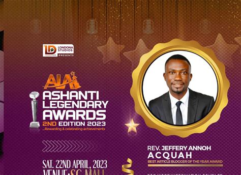 2nd Edition of Ashanti Legendary Awards 2023 set to come off on 22nd ...